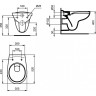 Подвесной унитаз IDEAL STANDARD Eurovit K881201, безободковый